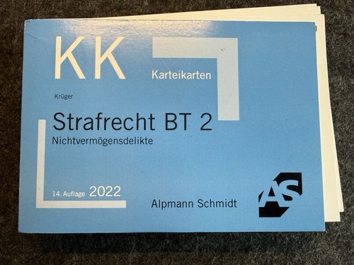 Karteikarten strafrecht 2 - karteikarten,