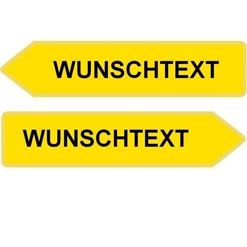 Wegweiser pfeil schild - 1x,