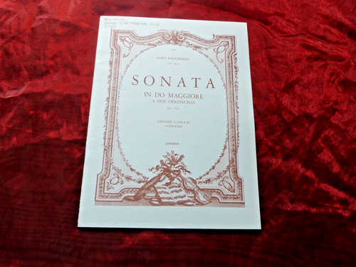 Boccherini sonata do - sonata, in