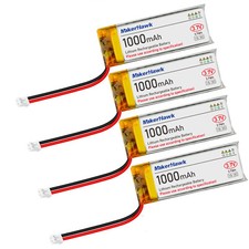 4er Pack 3,7V 1000mAh LiPo-Akku wiederaufladbarer 1S 3C 102050 Lithium-Polymer-A