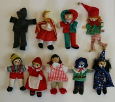 KÄTHE KRUSE oder ähnl. Fingerpuppen diverse Märchenpuppen Puppentheater ca.12cm