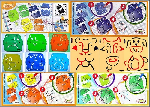 Schablonen set - Ü-ei, schablonen-set