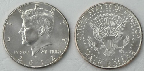 Usa kennedy half dollar - 2012, d