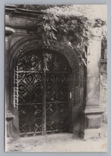 Freiberg Sachsen 1961 - schmiedeeisernes Tor - Altes Foto 1960er