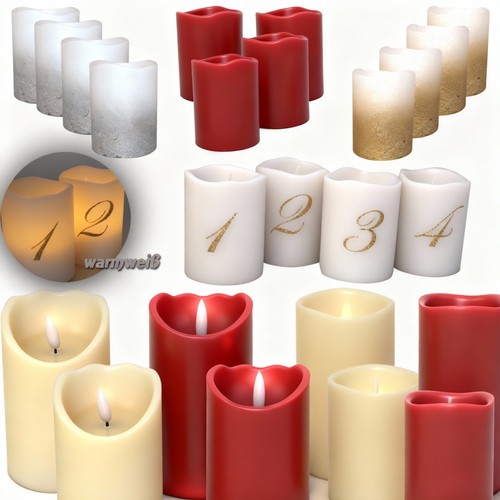 Led kerzen set timer - led,