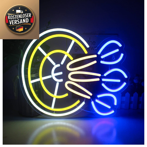 Dart neon leuchte - leuchte, wand