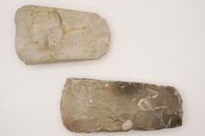 Paläolithikum Imposante 2 x Faustkeile Axt Steine Steinzeit original