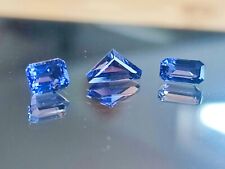 3 Iolith facettiert Smaragdschliff Fünfeck 3,51 ct top lupenrein