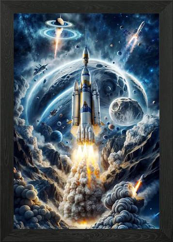 Gerahmtes wandbild poster - wandbild,