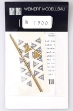 WEINERT MODELLBAU H0 1900 Zs 3 Feststehender Geschwindigkeitsanzeiger, Messing