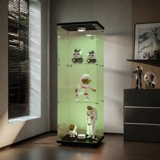 Hartglas vitrine led - led, kommode