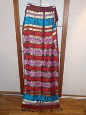 Pashmina Schal Tuch Stola 100% Kaschmir Elefanten türkis pink gold rot bunt XXL