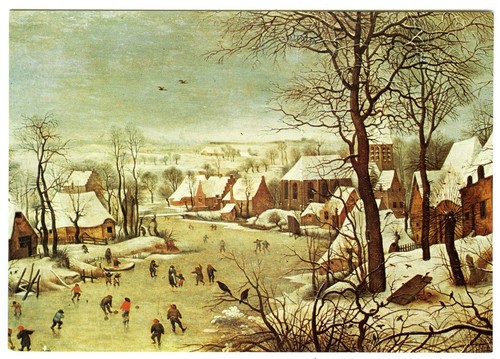 Kunst postkarte gefrorener - postkarte,