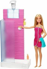 Barbie Puppe Dusche Spielset