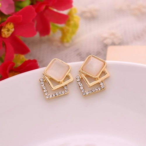 Ohrringe gold mit strass und - ohrringe,