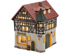 Alte Brauerei Fachwerkhaus - Lichthaus aus Porzellan handbemalt