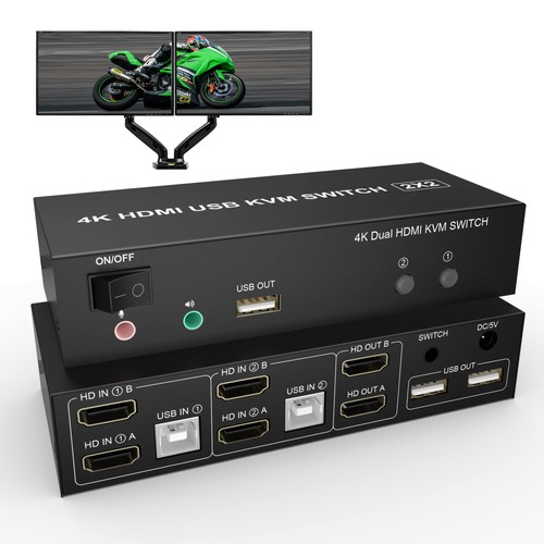 Dual monitor hdmi kvm - monitor,