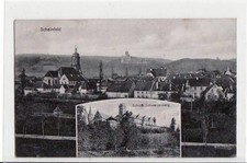 39049655 - Scheinfeld mit Totale und Schloss Schwarzenberg gelaufen von 1920.