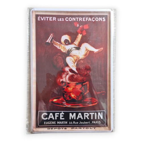 Cafe martin paris blechschild - cafe,