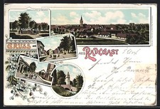 Lithographie Radegast, Gasthof zum weißen Ross, Dessauer-Straße, Der Teure Chri 