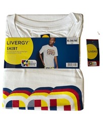 LIDL T-Shirt Herren XL 56/58 weiß 100% Baumwolle 50 Jahre Edition Livergy