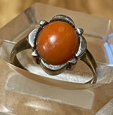 Antiker Art Deco Korallenring