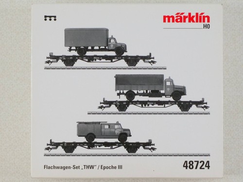 Märklin 48724 flachwagen - märklin, flachwagen-set