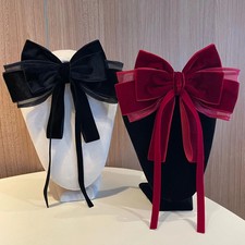 Rote Samtschleife Haarschmuck