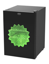 Mini-Kühlschrank, Glastüre, Mandala Design, VIGD65, Testproduktion