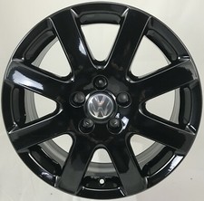 4x Original VW Passat EOS 3C 6J 17 ET45 Felgen 3C0601025M Alufelgen Schwarz NEU