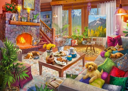 Ravensburger cosy cabin 1000 - cosy,