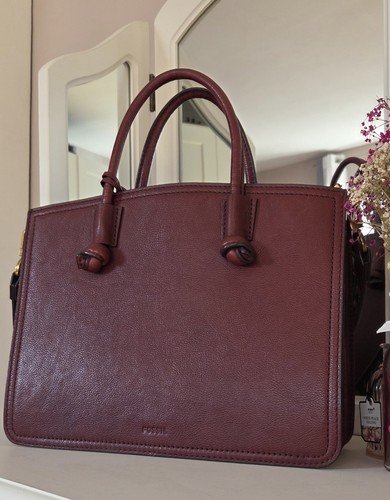 Leder schultertasche fossil - leder,