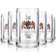 6x König Ludwig Bierglas