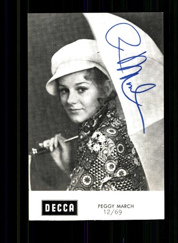Peggy march autogrammkarte - march,