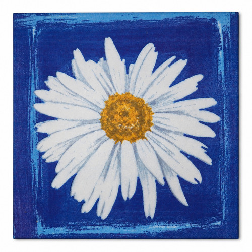 Motivfliese margerite blüte - motivfliese,