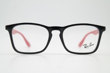 Kinderbrille Ray Ban RB 1553 Schwarz Rot Oval Brillengestell eyeglasses Neu