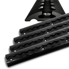 Airlineschiene Aluminium halbrund Airline Schienen schwarz pulverbeschichtet 