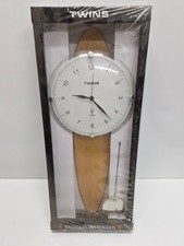 Funkuhr Twins Wanduhr Pendeluhr Uhr mit Pendel NEU & OVP#23