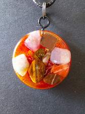 Orgonit Anhänger Orgon Schutz Karneol Achat Tigerauge Amethyst Rosenquarz 