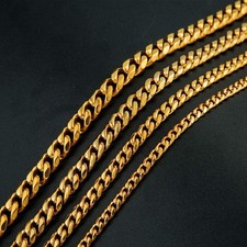 18K PVD Edelstahl Kette 7mm
