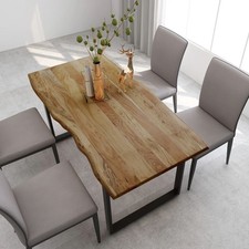 Esstisch mit baumkante - baumkante, tisch