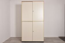 Bene Aktenschrank 6 OH weiß. Platte Buche,  120 cm breit, gebraucht  