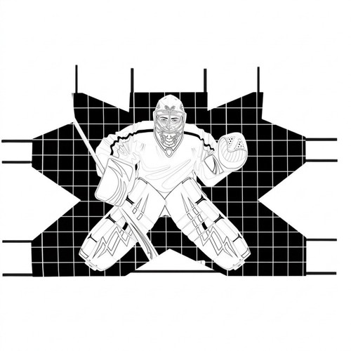 Feldhockey-Tor-Zielnetz