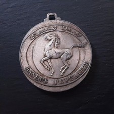 Pferd Araber /ORIENT/Plakette ,Banque Populaire/RAR /Ferrari Schlüsselanhänger?