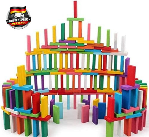 120 stück holz domino - holz,