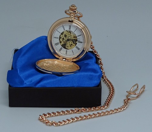 Skelett taschenuhr mit kette - skelett,