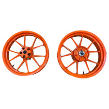 Vorne und Hinten Felge Orange