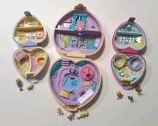 Polly Pocket 3 Spieldosen, Original 90er, Spielplatz,  Kaninchen,  Hunde