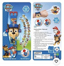 Paw Patrol Kinder Spielzeug 3D Projektion Digital Uhr Spielzeug Set Hund Chase