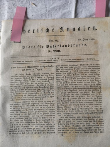 1834 bayern annalen - annalen, 69
